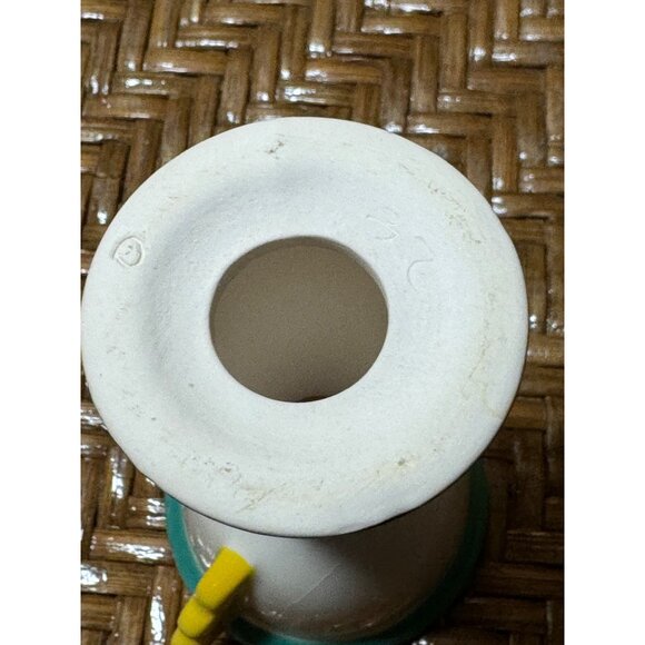 Vintage IKEA Memphis Style Ceramic Striped Bird Egg Cup Holder White Black Strip - Picture 6 of 9